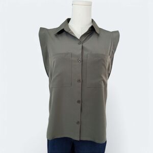Evereve Army Green Scout Utility Top Womens Size XS